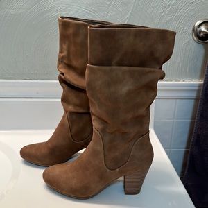 XOXO slouch boots.